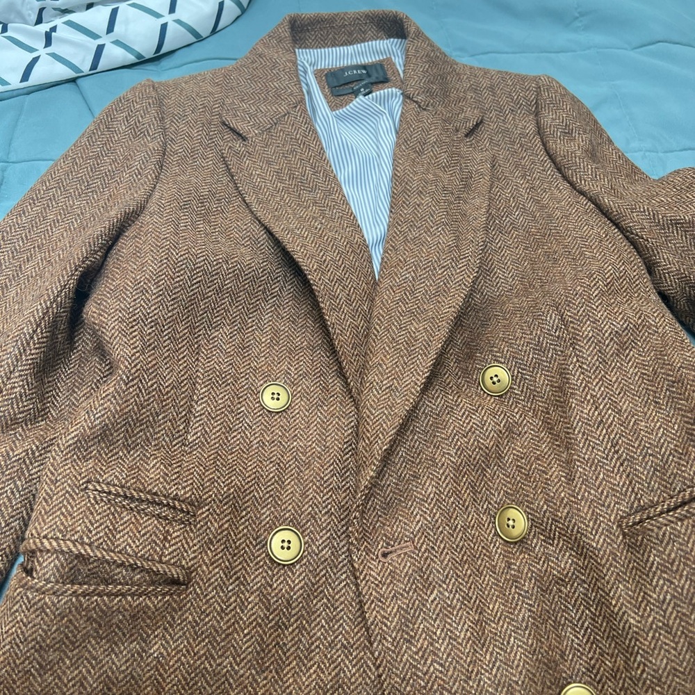 A coat from J. Crew and size 8.